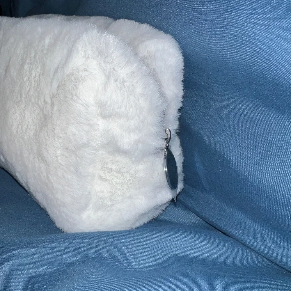 NIB by Terry White Faux Fur Makeup Pouch x 2